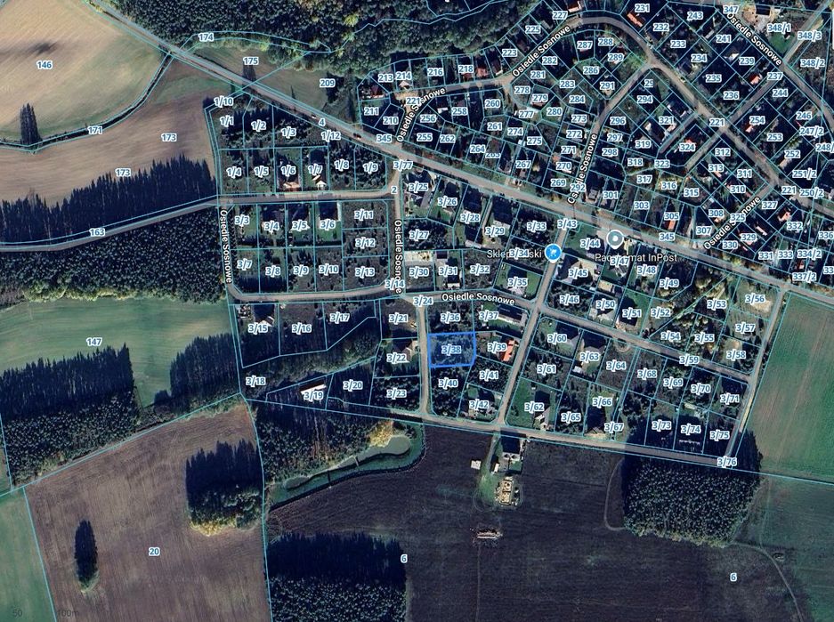 Działka budowlana w spokojnej okolicy 1446m2 Lubochnia/ kolo Gniezna