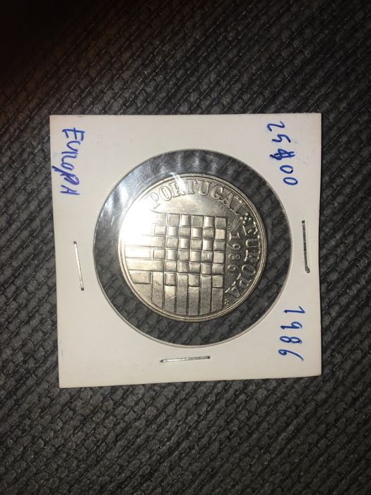 Moeda de 25 escudos de 1986
