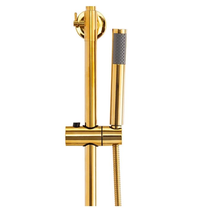 Coluna de duche em dourado