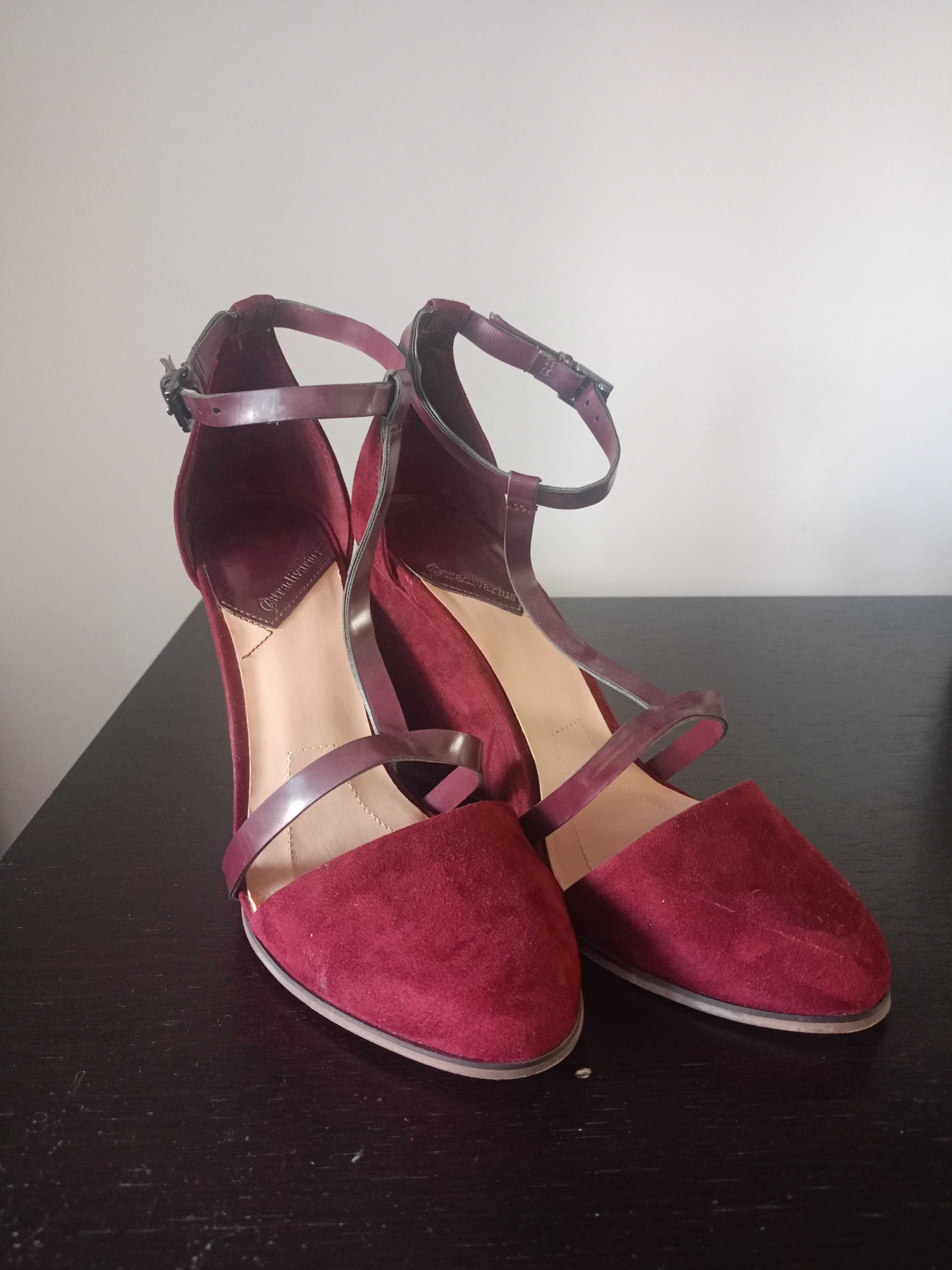 Buty bordo,39 ,Stradivarius