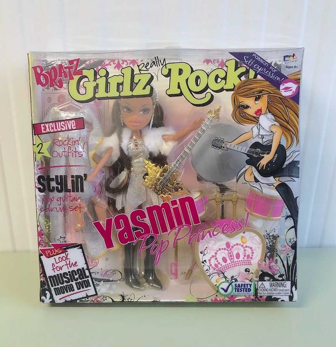 Raro Bratz Girlz Really Rock Yasmin Pop Princess Original MGA Edition