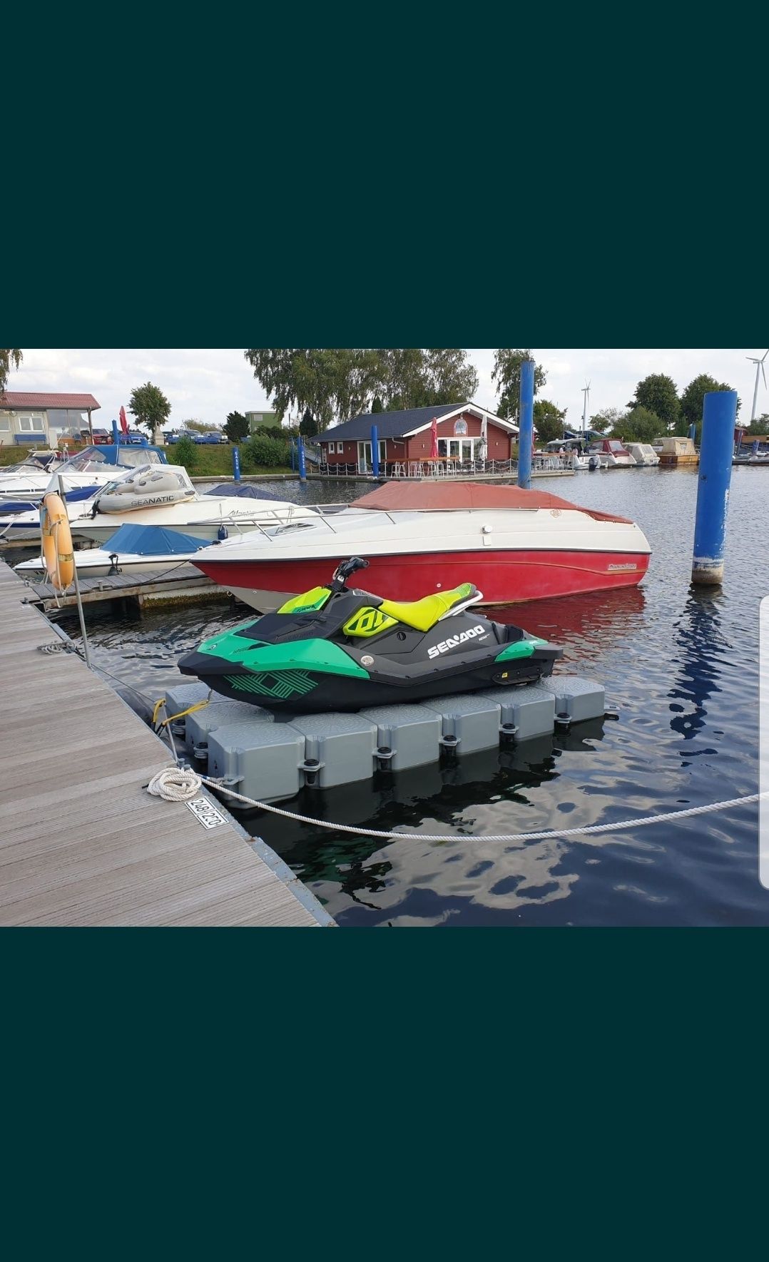 Platforma skuter wodny Sea doo Yamaha Kawasaki pomost port hydroport