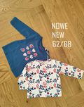 Zestaw 2szt- nowa bluzka niemowlęca 62/68 długi rękaw dziewczęca