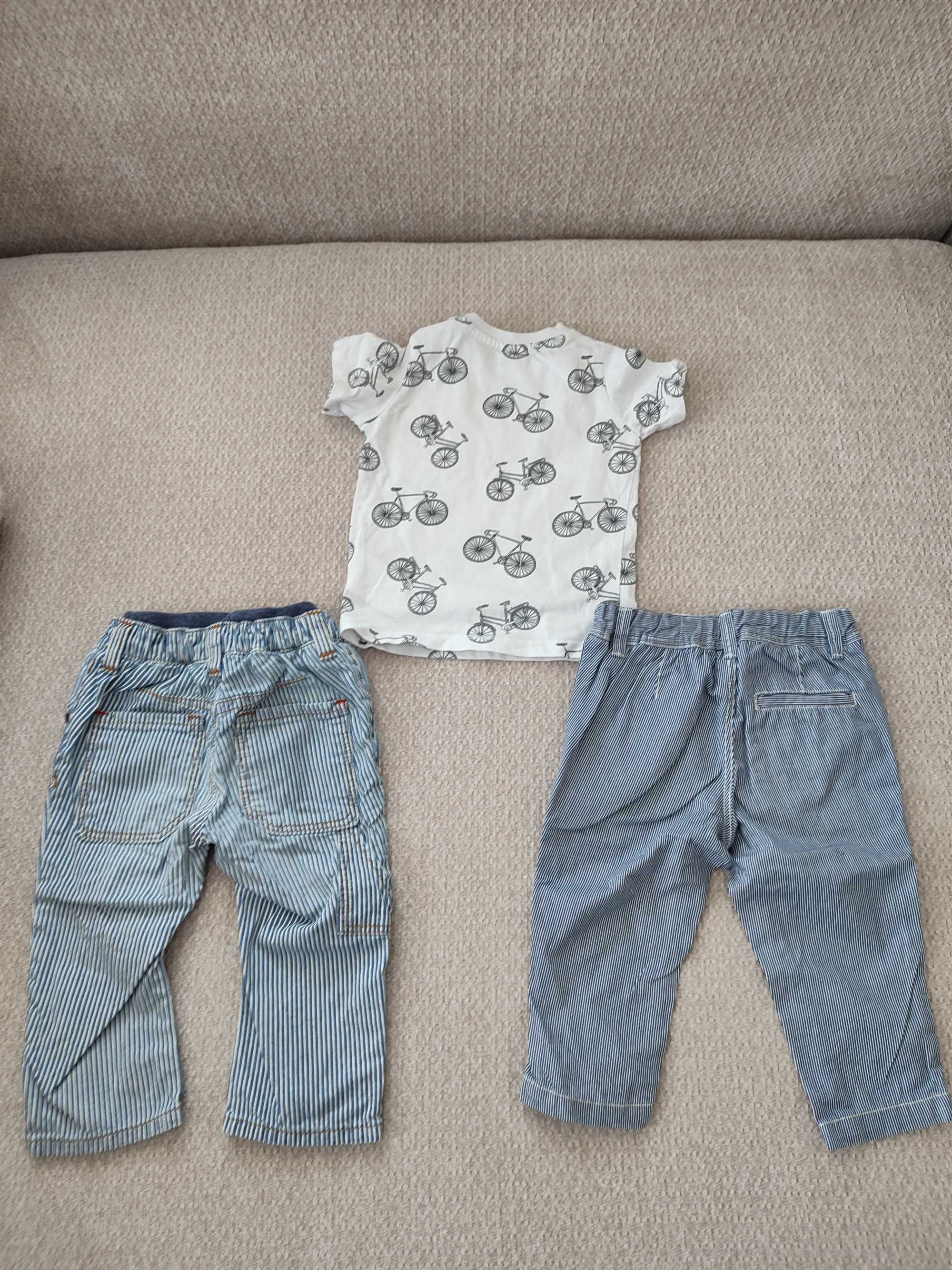 Koszulka w rowery i spodnie dla chłopca, r. 68, H&M