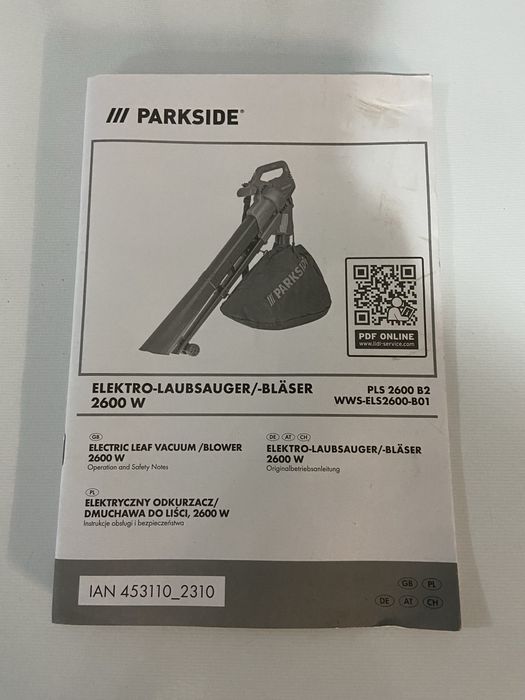 Dmuchawa do liści/śniegu Parkside.JAK NOWA