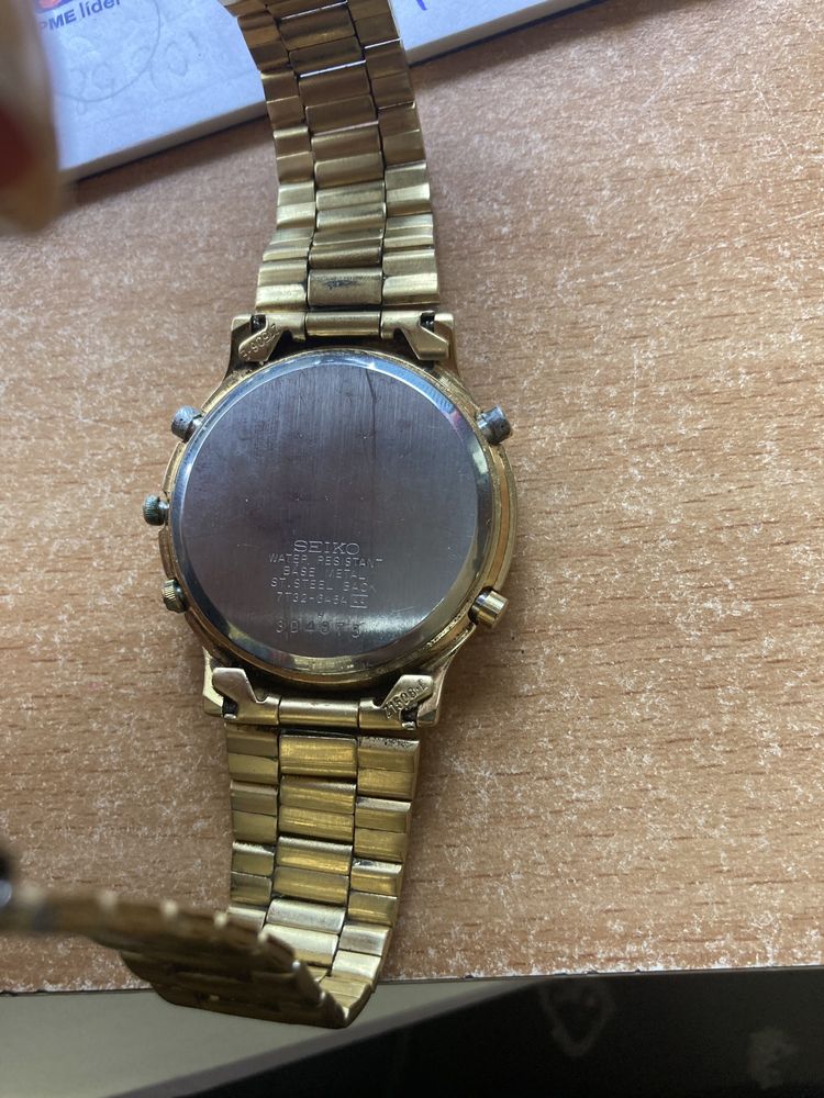 Relogio Seiko dourado