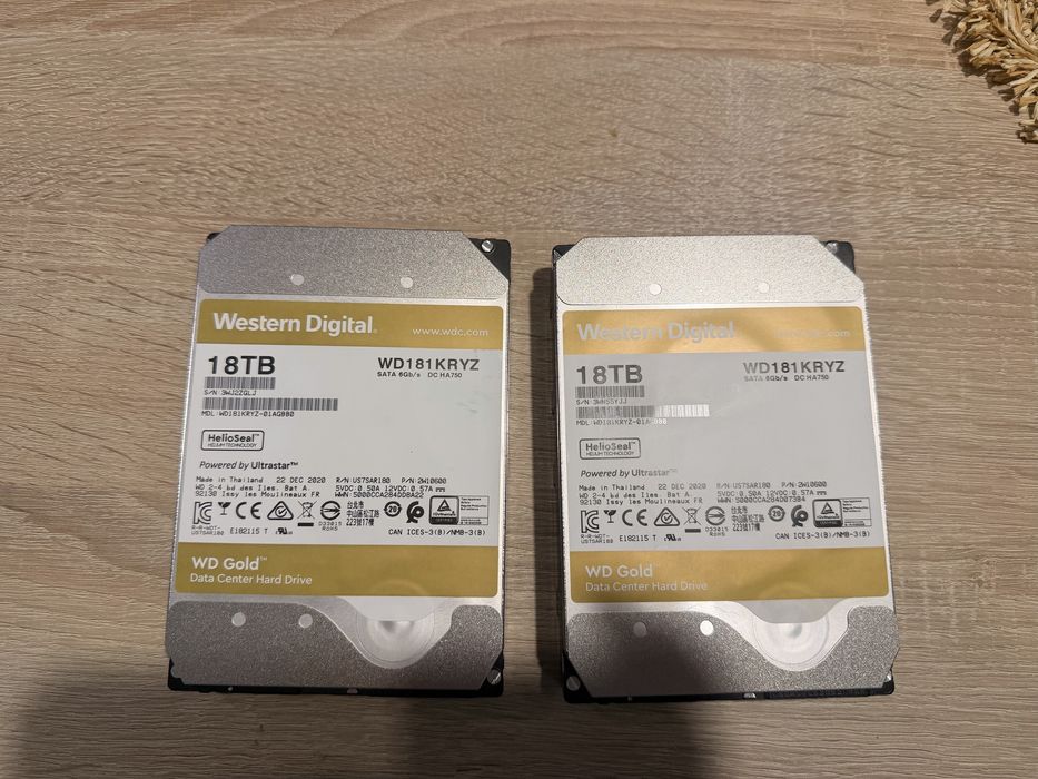 Western Digital WD GOLD 18TB Hard Drive Dysk HDD Gwarancja