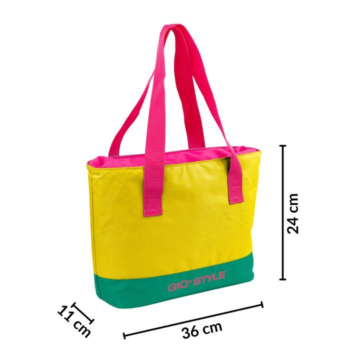 torba plażowa kamai gio style, w kolorze żółtym, pojemność 9l