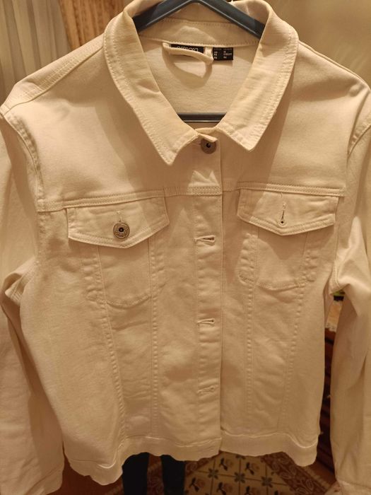 Casaco de ganga branco