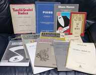 Partituras, colectâneas, pautas e livros para piano, órgão e musica