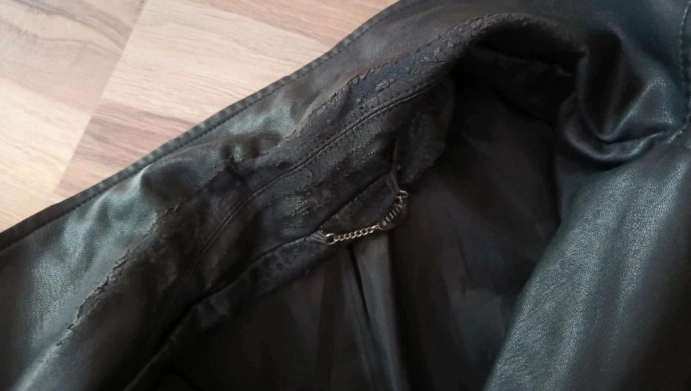 Czarna kurtka damska ramoneska eko skóra Mohito S