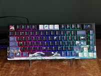 Klawiatura mechaniczna Womier S-K80 75% Czarna ekran przewodowa RGB
