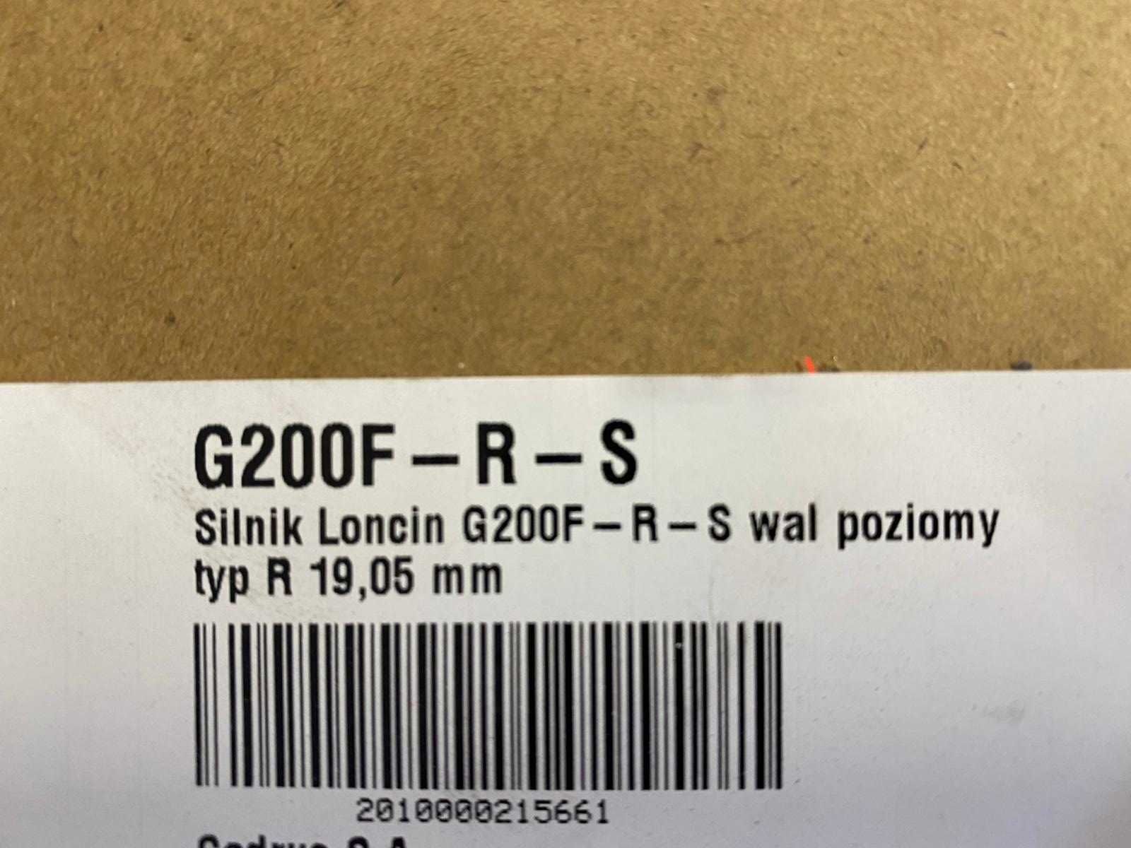 Silnik LONCIN G200F 4,1kW Wał R 19,05 mm 3/4 cala Honda GX160 20mm