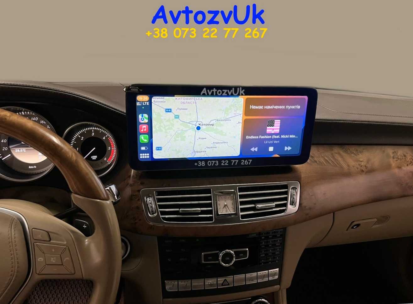 Дисплей W218 Mercedes Benz CLS Class NTG GPS магнитола Android CarPlay