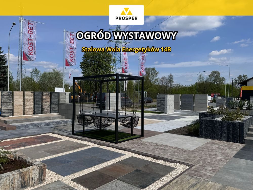 Nowoczesne płyty tarasowe Marmo 80x80x5 unikatowa płyta KOST-BET