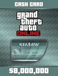 Grand Theft Auto Online V MEGALODON Shark CASH CARD Klucz gta