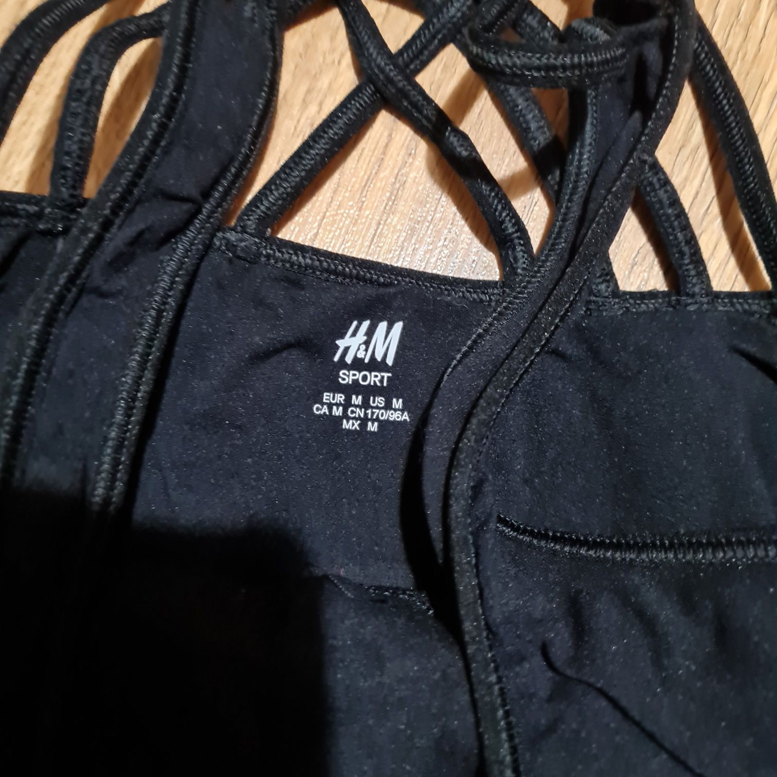 Superdry H&M zestaw bluzka t-shirt sportowa koszulka o hiszpanka czarn