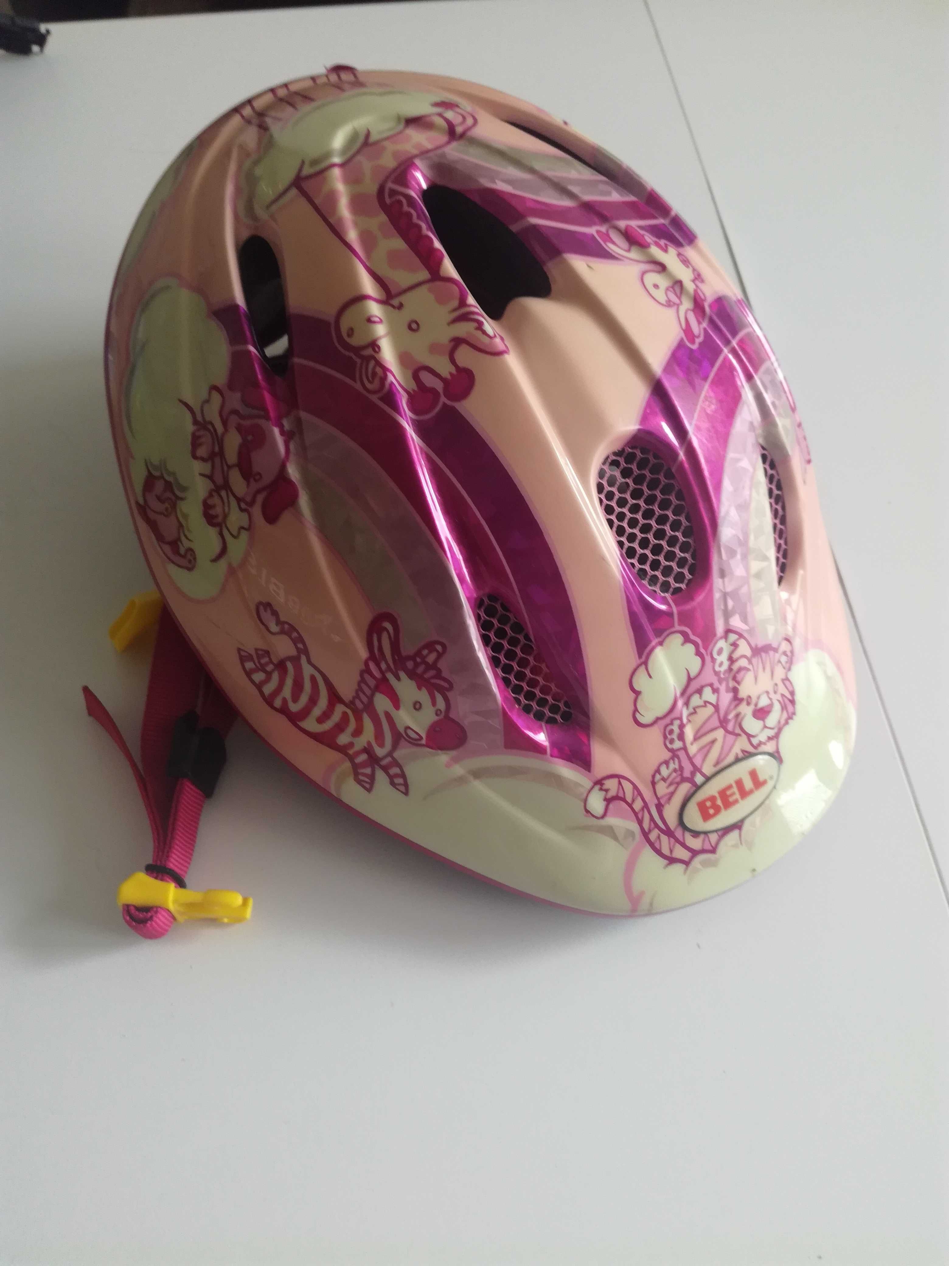 Kask rowerowy dla dziewczynki ok 6-8lat