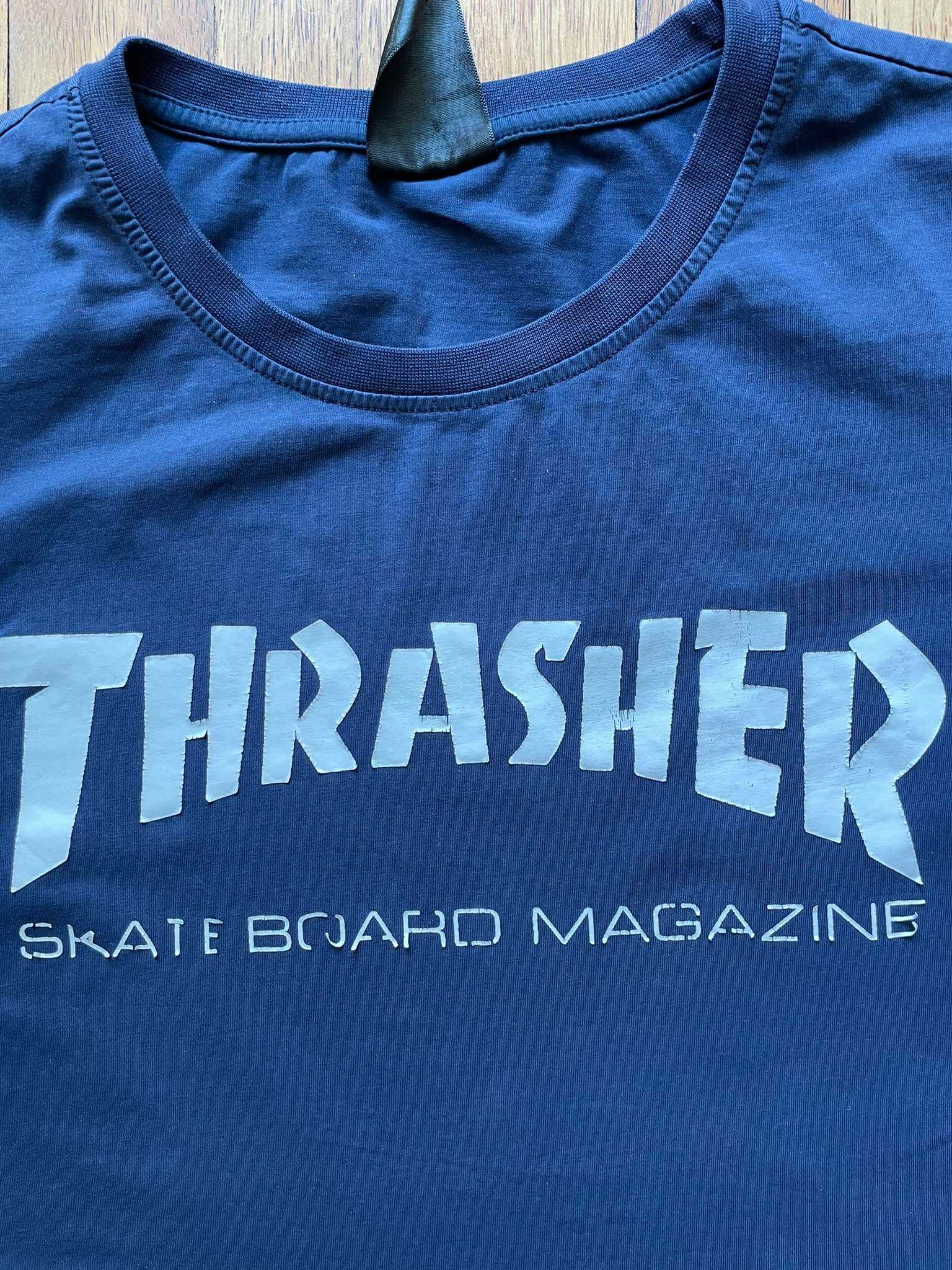 T-shirt Thrasher granatowy M