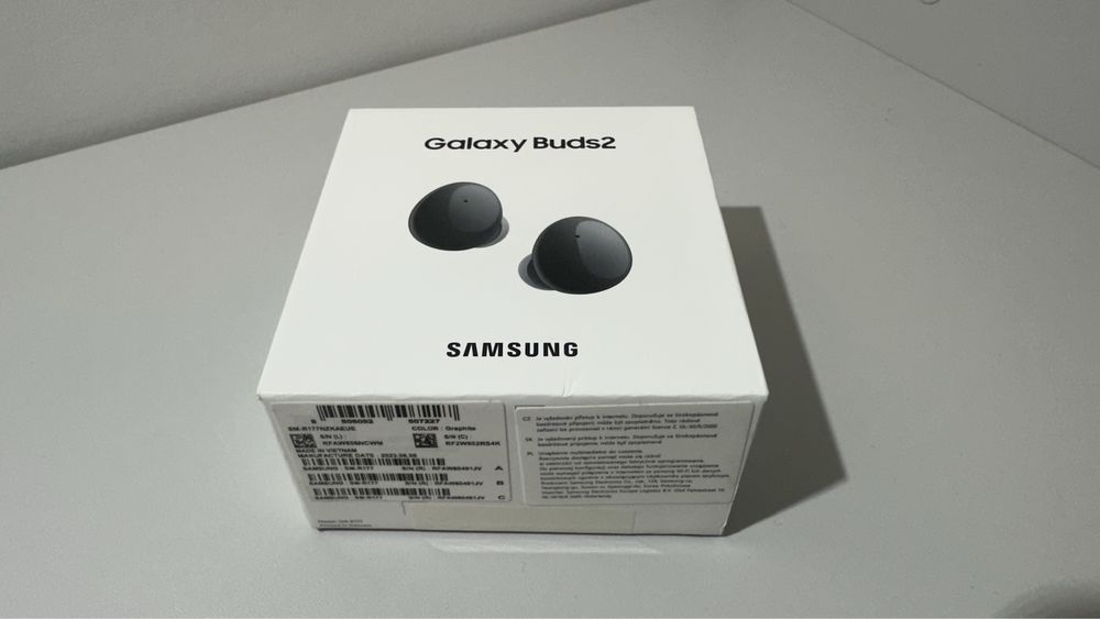 słuchawki SAMSUNG GALAXY BUDS 2 R177 Graphite zaplombowane gw 24 msc.