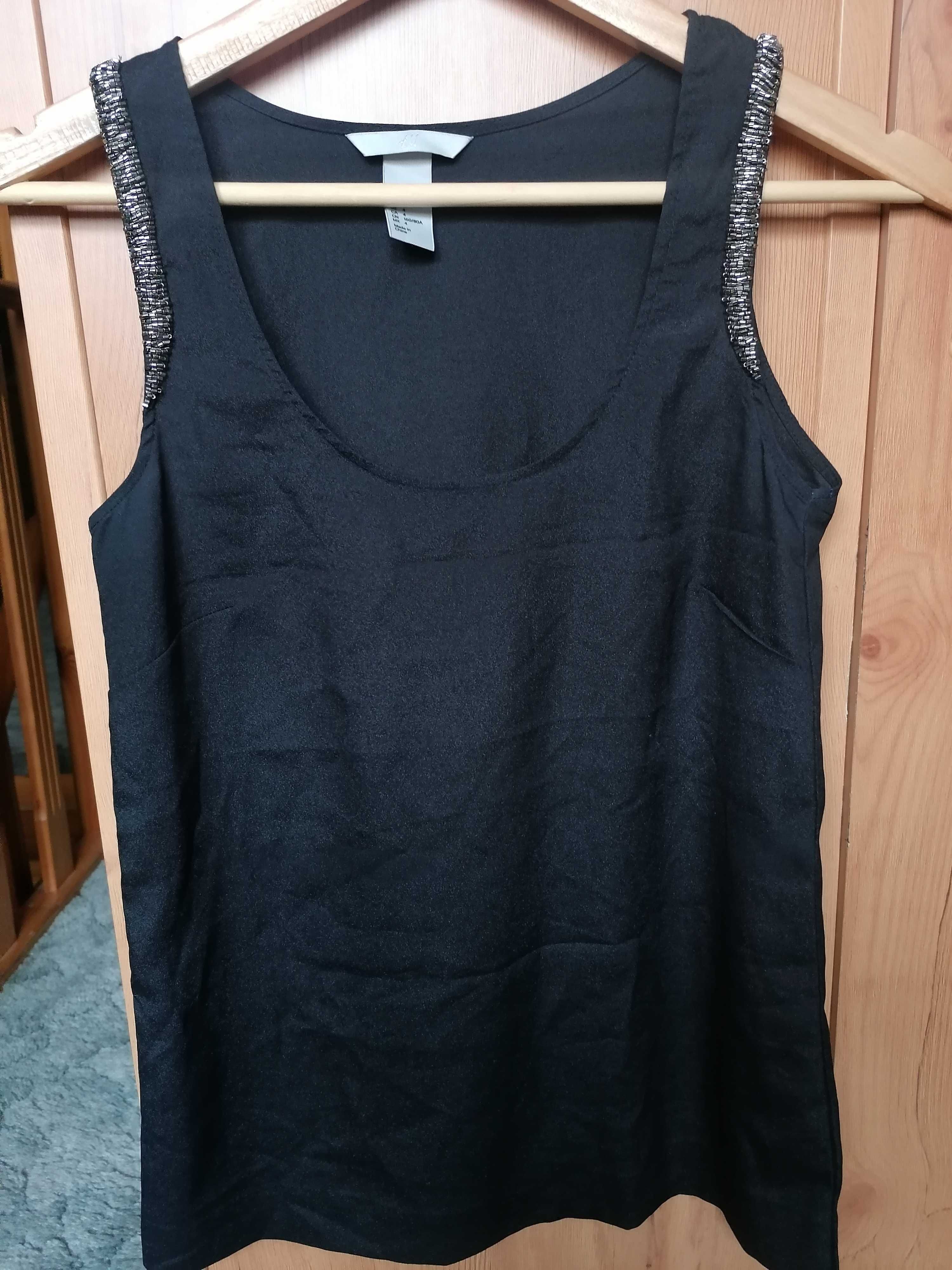 Czarny top marki H&m