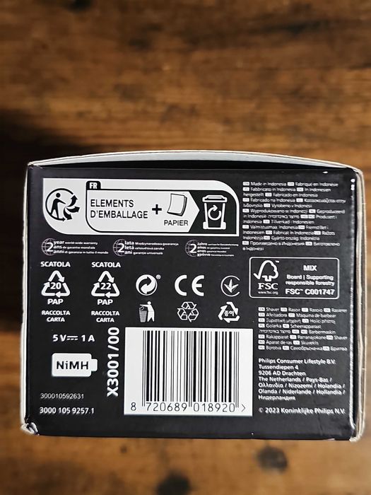 PHILIPS Series 3000X X3001/00
Golarka Męska