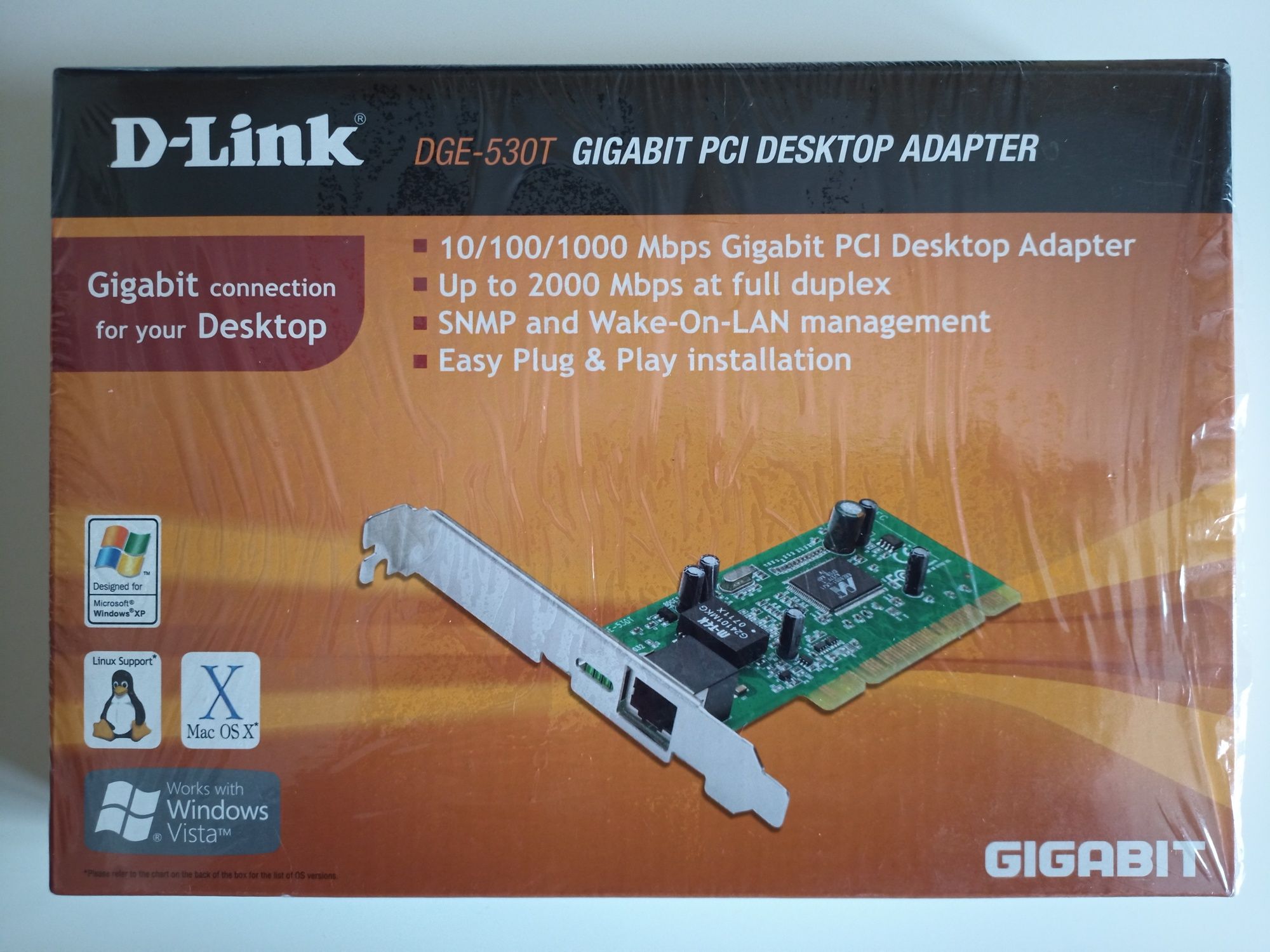 Сетевой адаптер D-Link DGE-530T Gigabit, PCI