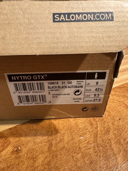 Salomon buty gore-tex nytro gtx 43 1/3