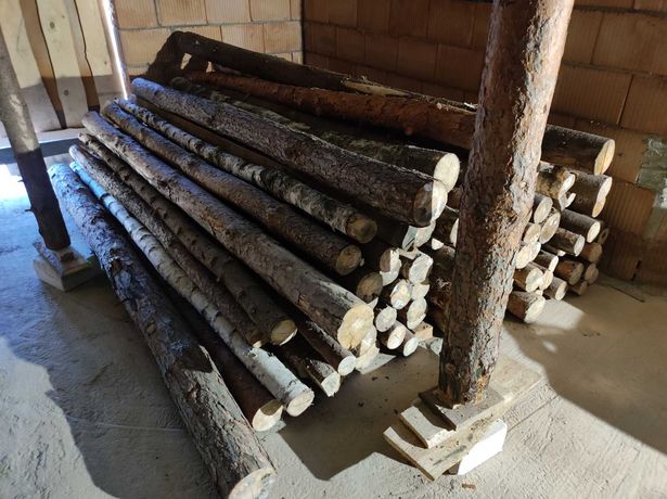 Stemple drewniane budowlane grube