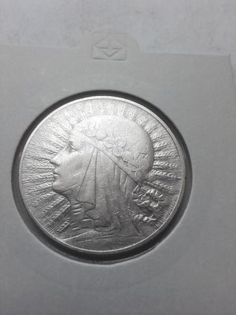 Moneta--5zł Głowa Kobiety-1932-srebro-nr2