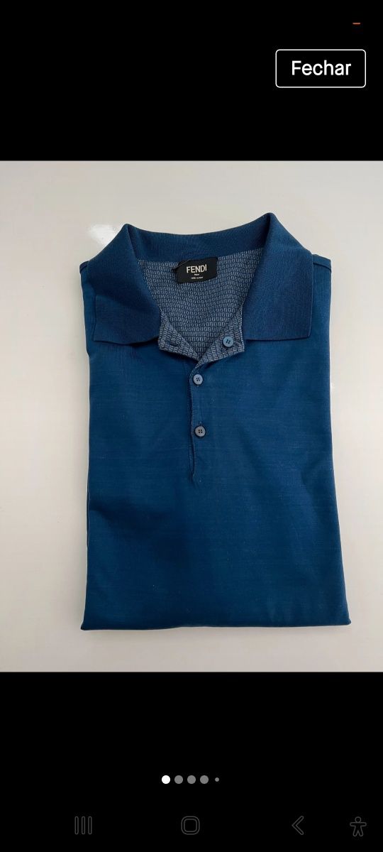 Polo reversivel Fendi