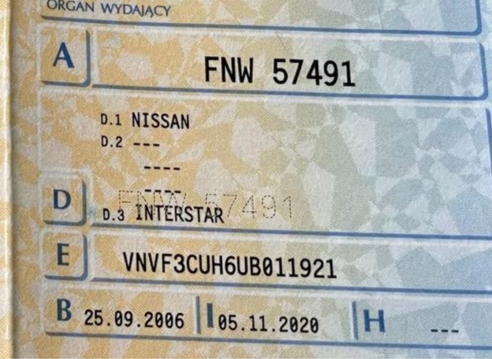 Nissan Interstar Brygadówka L3H2 Renault Master 2.5 2006