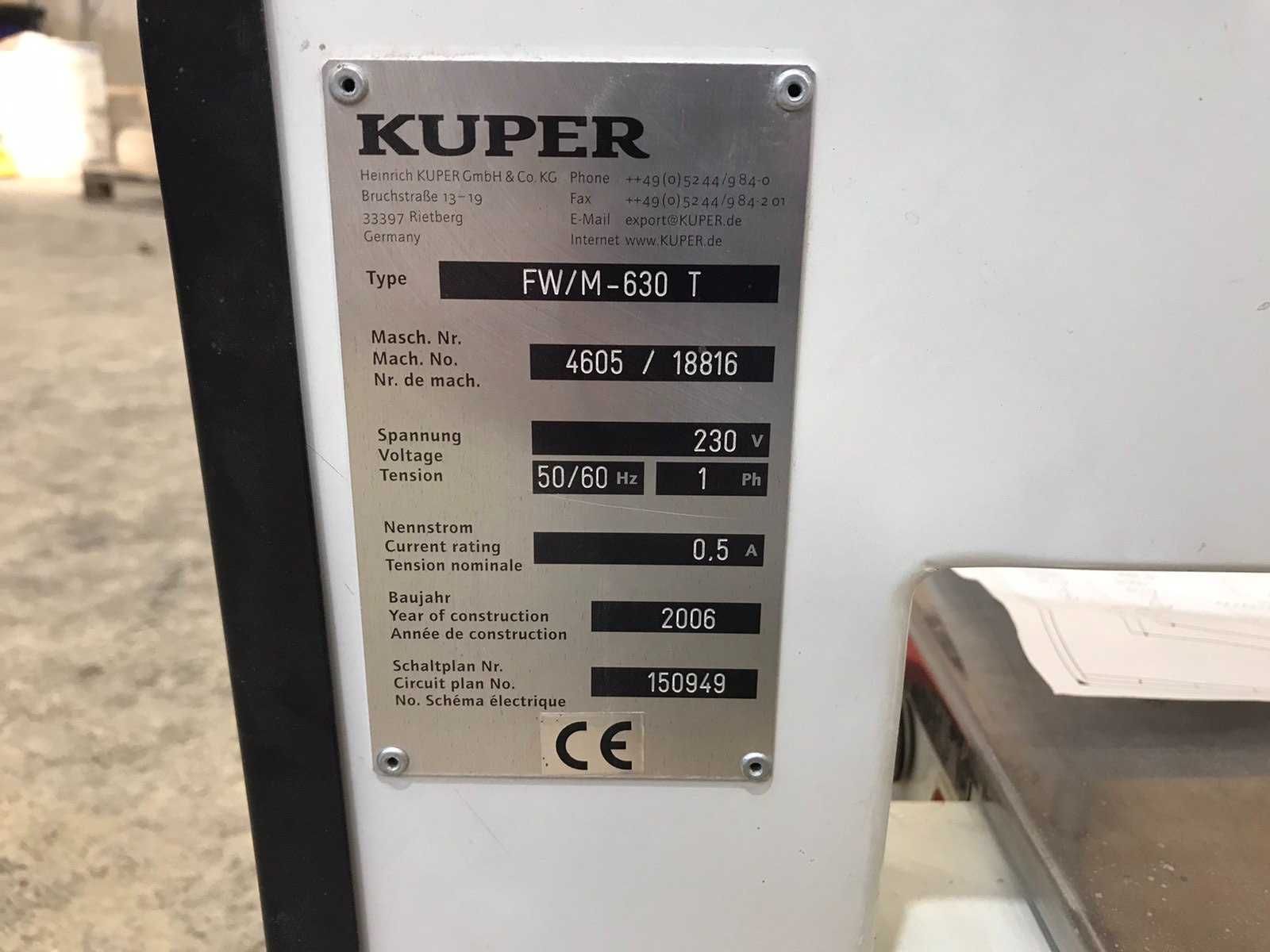 KUPER 630 T верстат для склеювання шпону