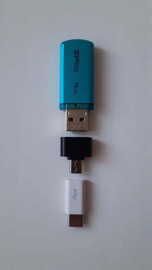 Перехідник (OTG) 2.0.micro USB.Type C на micro USB.