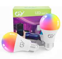 GY Inteligentna żarówka LED E27,WiFi A60,9W=90W, 800lm