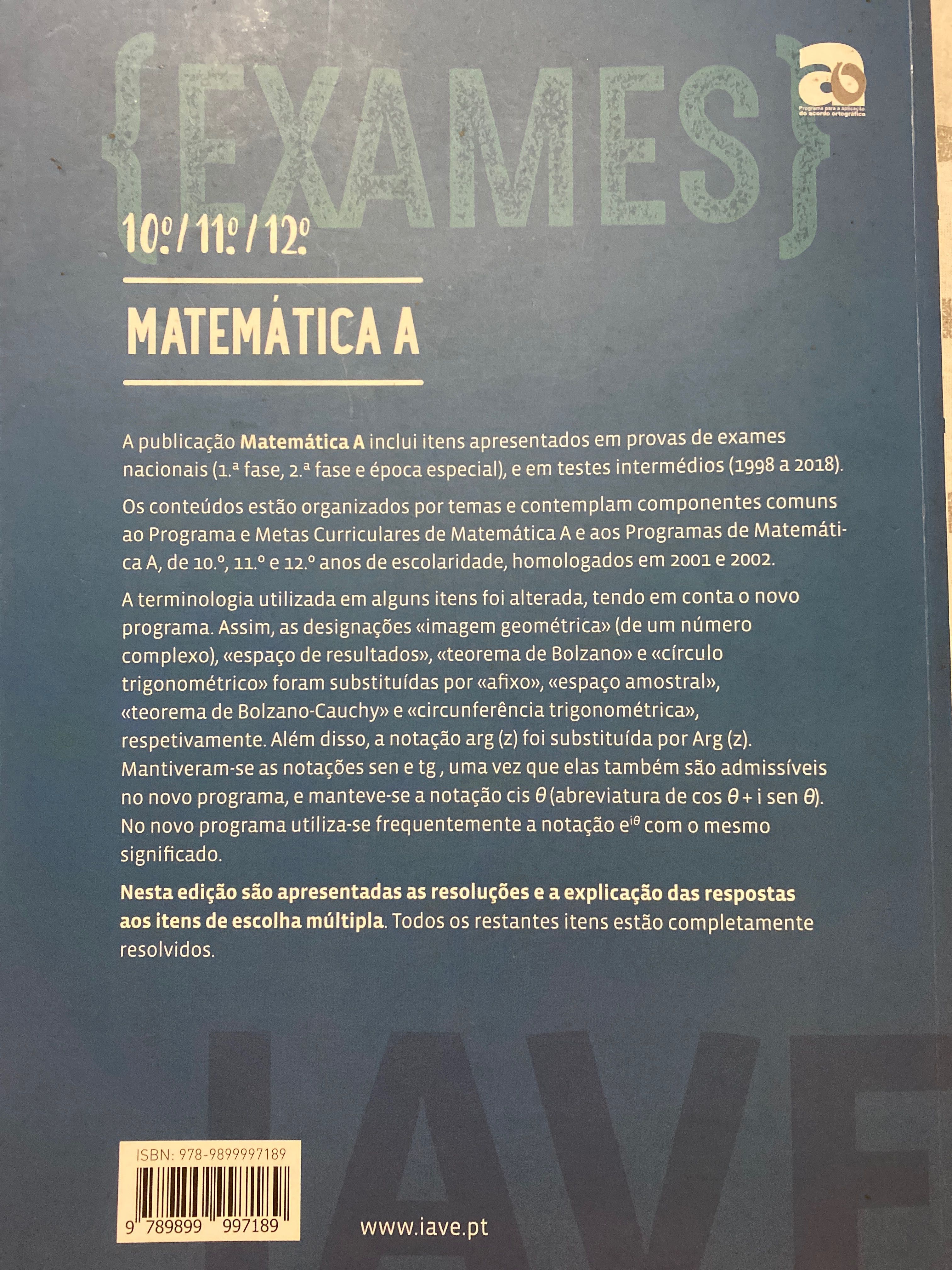 Livro IAVE preparação exame matemática