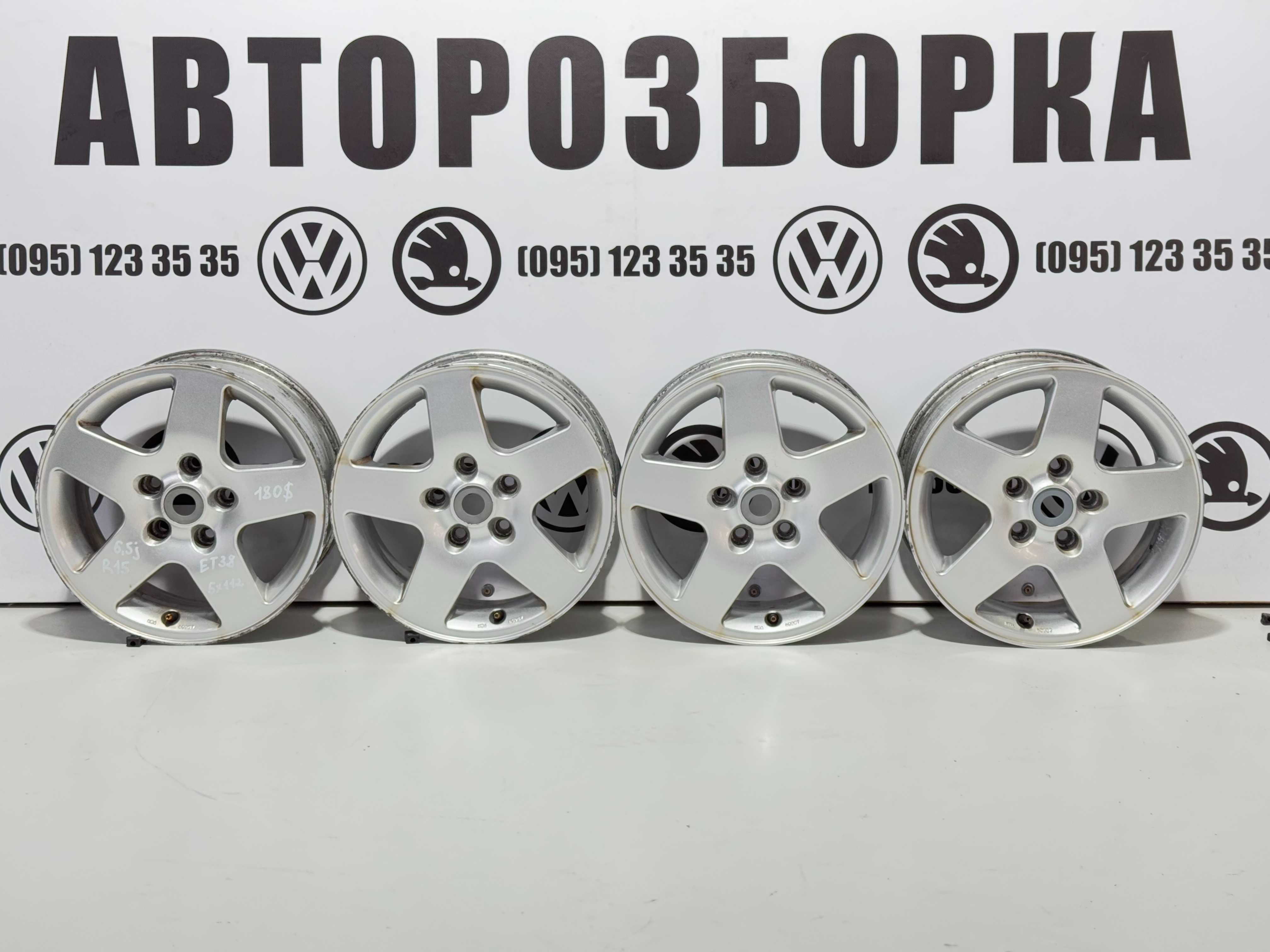 титани R15 5x112 диски volkswagen skoda seat passat golf touran caddy