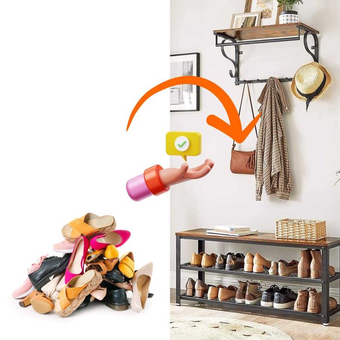 NOWA Ławka Półka na Buty LOFT industri* Siedzisko do Przedpokoju Regał