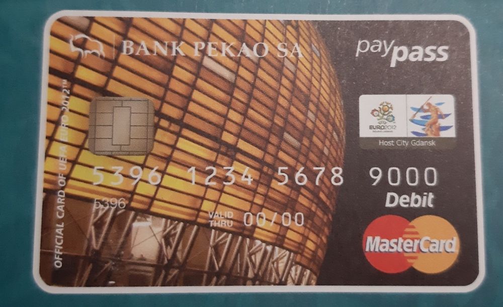 EURO 2012 Uefa karta bankomatowa Gdańsk NOWA