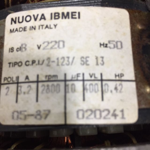 Motor de Máquina de Lavar Roupa Nuova Ibmei