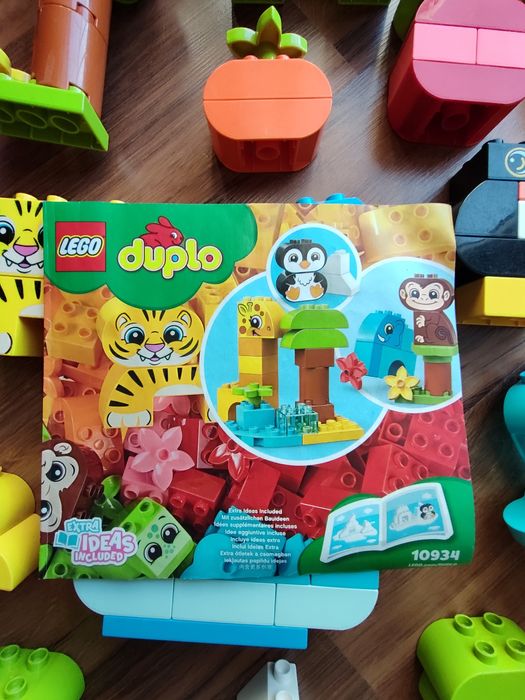 Duży zestaw LEGO Duplo zwierzęta świata