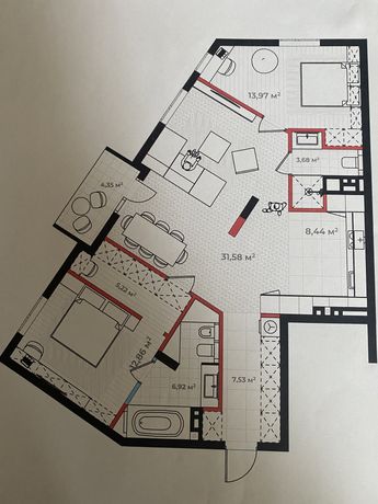 Продам 3-ох кімнатну квартиру, Вулецька, 93 м.кв ЖК Етно Дім