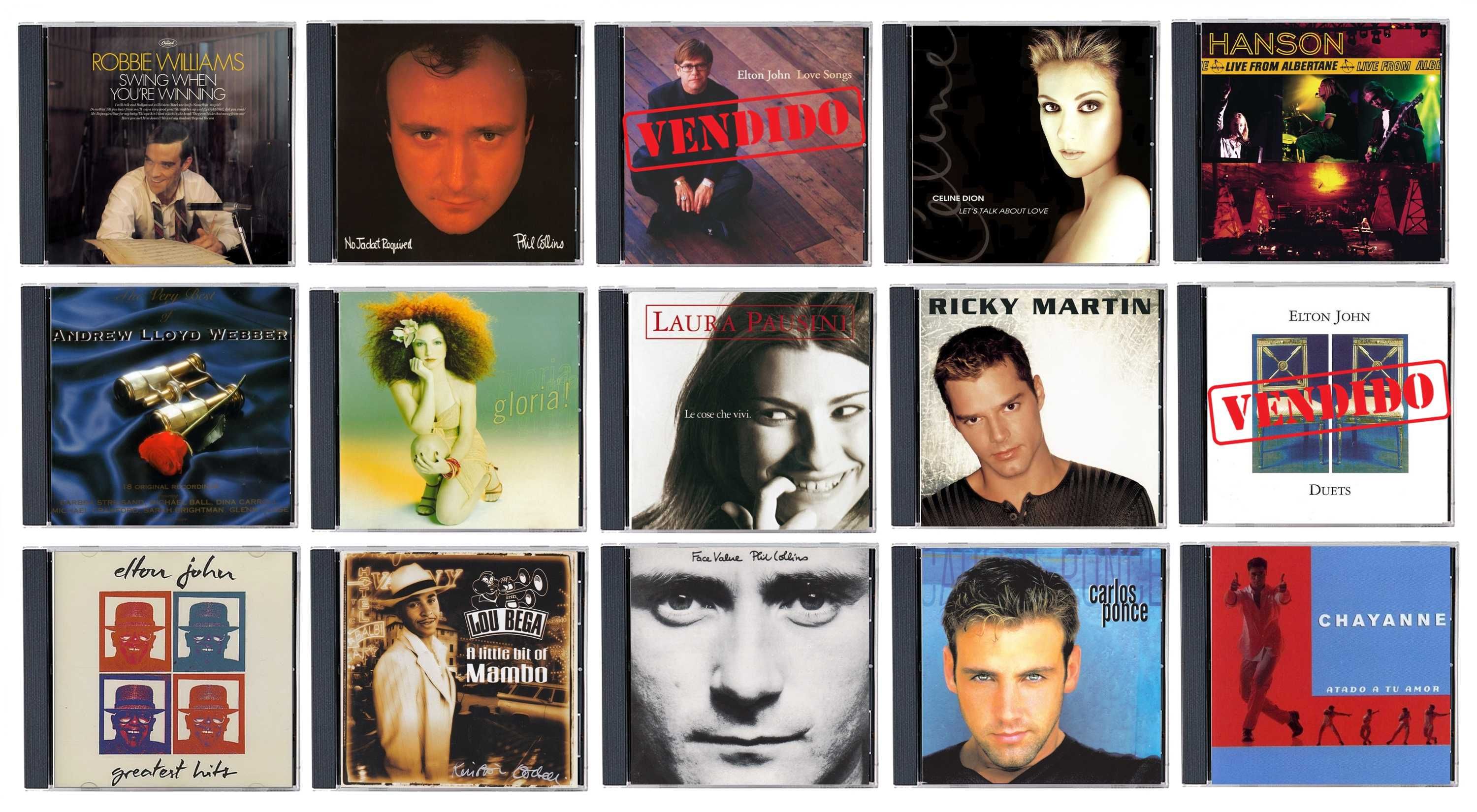 Pop, Rock, New Age, Soul, Latina, Clássica, Jazz: Lote de 60 CD's [19]
