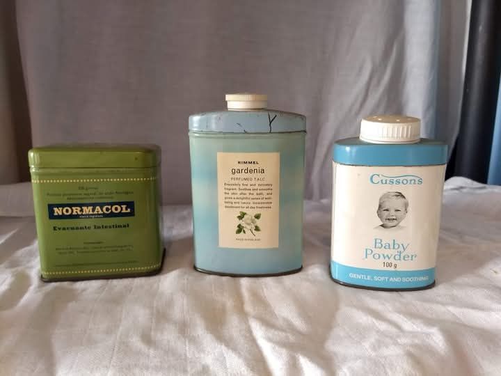 Lote de 3 Latas po' de talco antigas