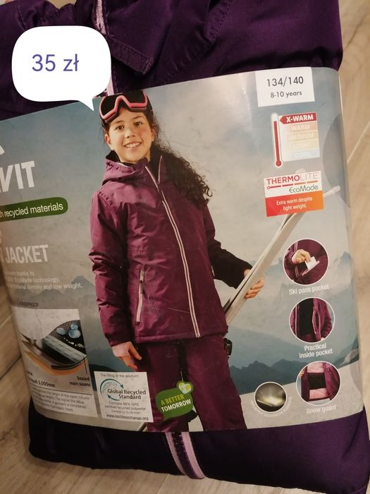 Kurtka zimowa 134/140 dziewczęca