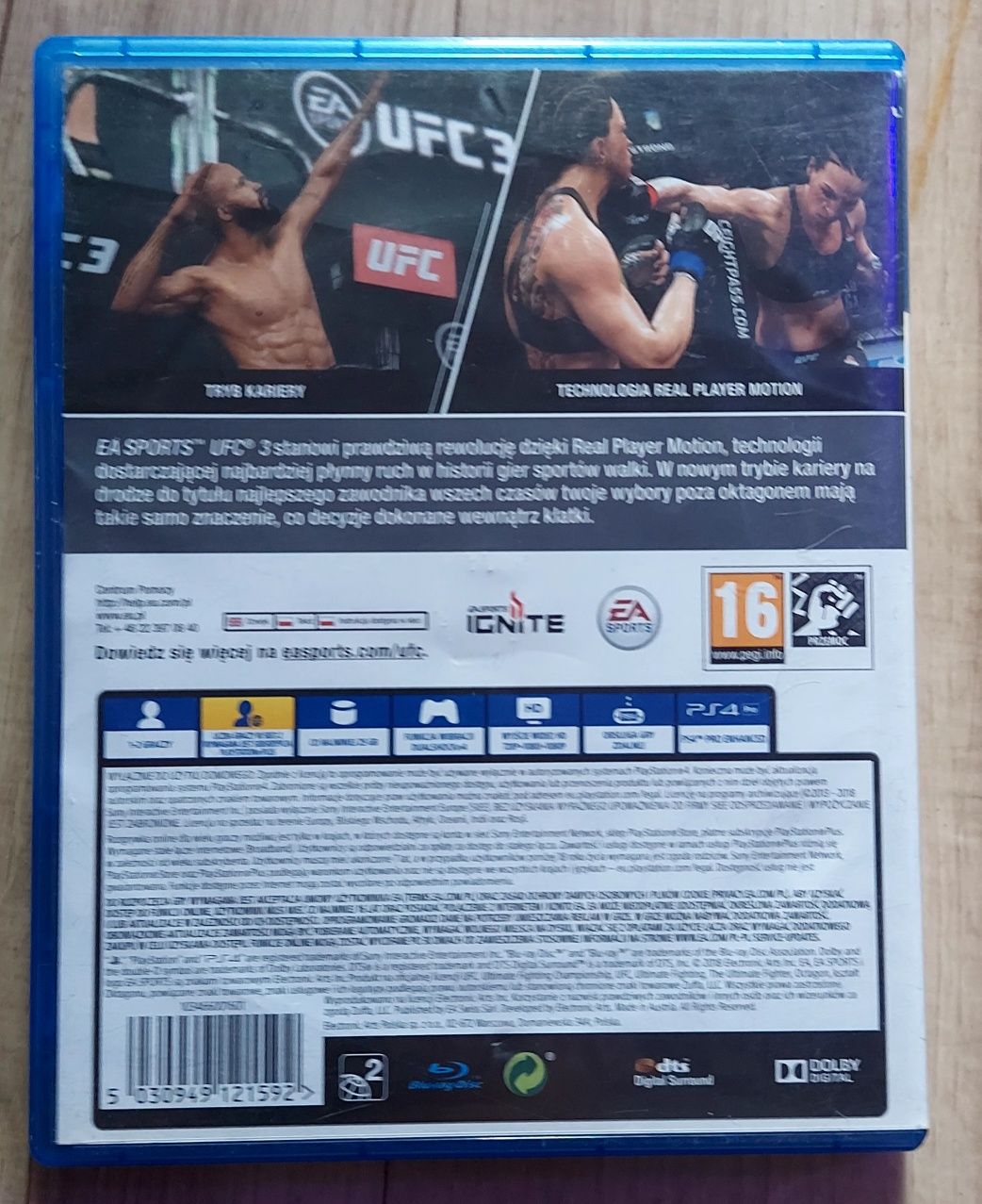 Gra na konsole  ps4 UFC 3 PL