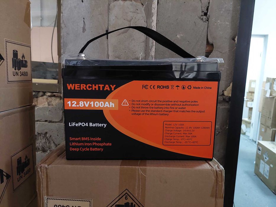 Акумулятор WERCHTAY 12V 1280Wh/100Ah LiFePO4 ( В наявності Київ )