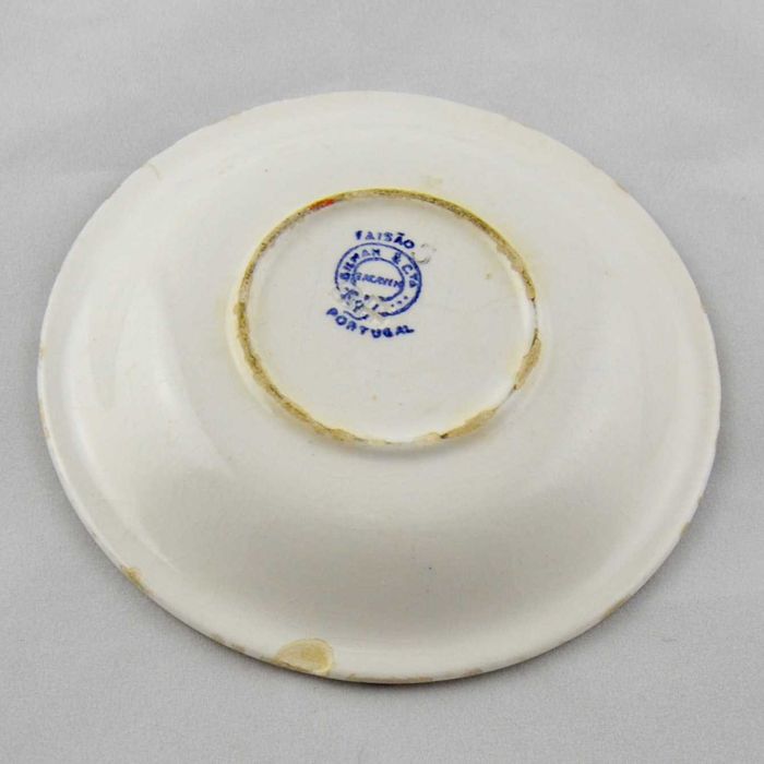 Chávena de Café e pires em faiança da Fábrica Gilman Sacavém