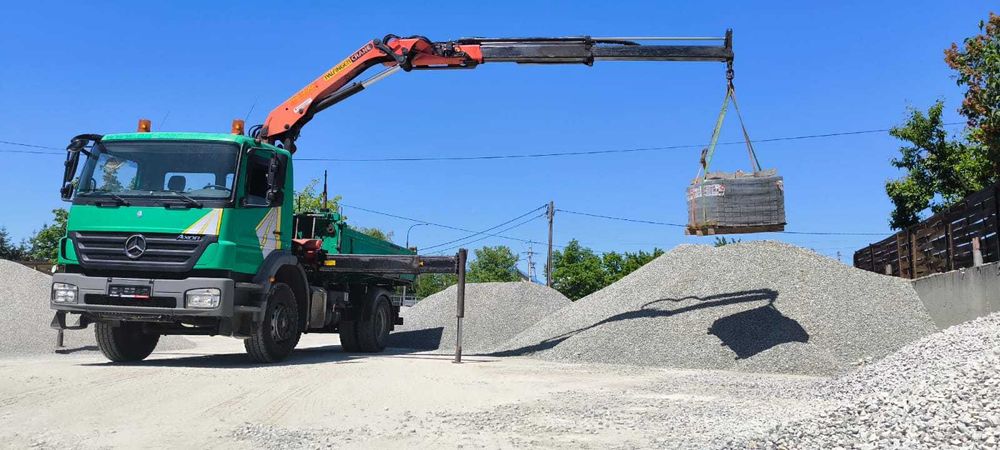 Transport HDS Sprzedaż Kruszywa Kamień Piasek Cement Big Bag Do 10 Ton