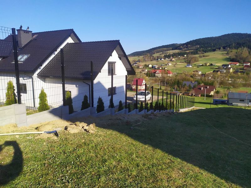 Kompletne Ogrodzenie Panelowe 123cm Fi4  SPRZEDAZ-MONTAŻ 45zł 1Mb